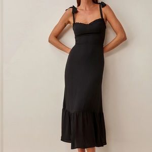 Reformation Nikita Dress Black size 4 worn once